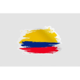 Colombia Flag Style 2 Sticker - DecalsHouse