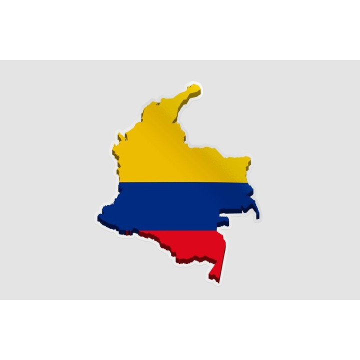 Colombia Map Sticker - DecalsHouse