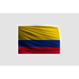Colombia National Flag Style 3 - DecalsHouse