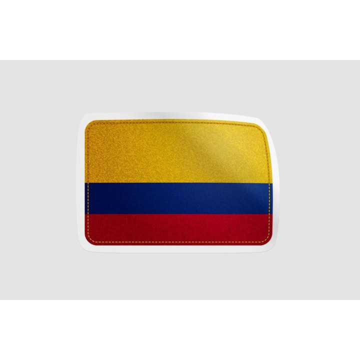 Colombia National Flag Style 8 - DecalsHouse