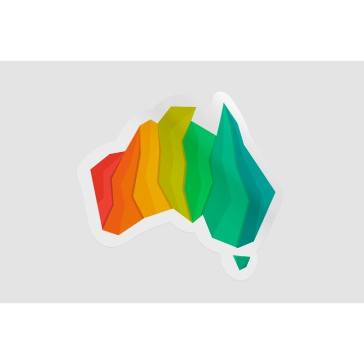 Colorful Australia Illustration Style 3 Sticker - DecalsHouse