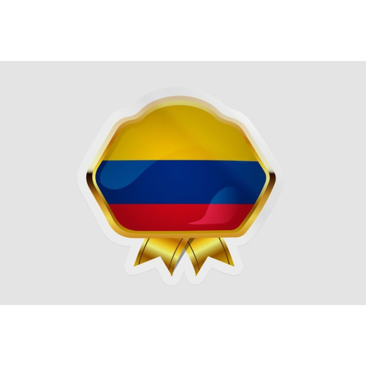 Combodia Flag Badge Style 3 Sticker - DecalsHouse