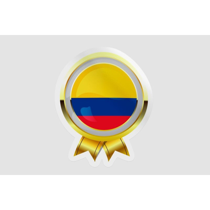 Combodia Flag Badge Style 4 Sticker - DecalsHouse
