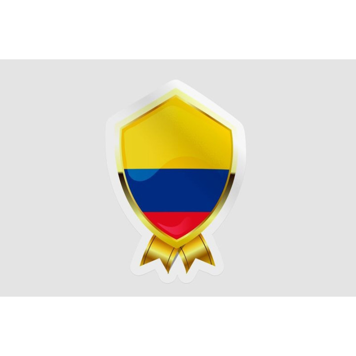 Combodia Flag Badge Style 6 Sticker - DecalsHouse