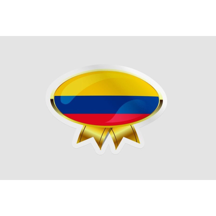 Combodia Flag Badge Style 8 Sticker - DecalsHouse