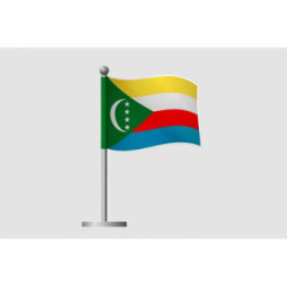 Comoros Flag Style 14 Sticker - DecalsHouse