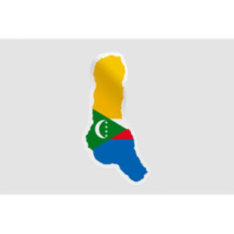Comoros Map Sticker - DecalsHouse