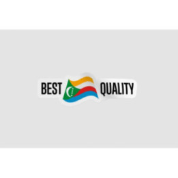 Comoros Quality Label Style 2 Sticker - DecalsHouse