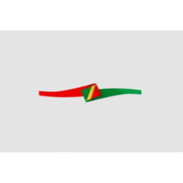 Congo Flag Ribbon Style 2 - DecalsHouse