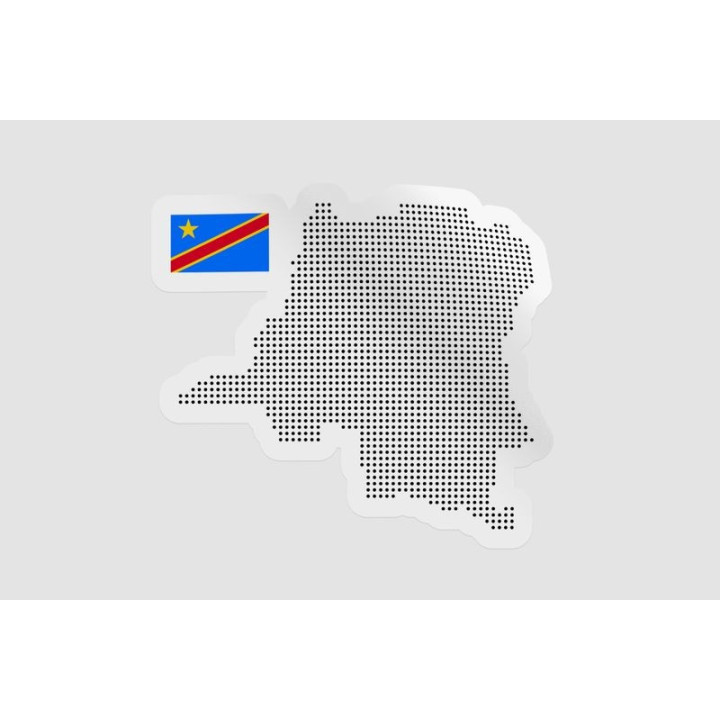 Congo Map Flag - DecalsHouse