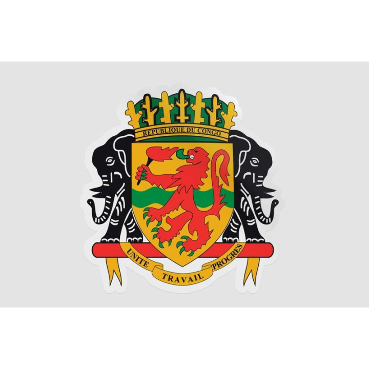 Congo National Emblem Style 2 Sticker - DecalsHouse