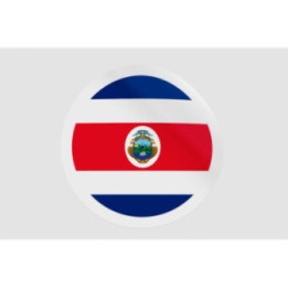 Costa Rica Flag Badge - DecalsHouse