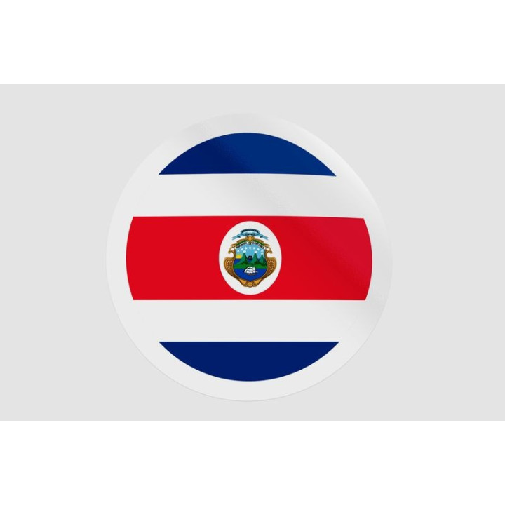 Costa Rica Flag Badge - DecalsHouse