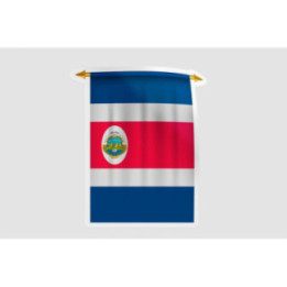 Costa Rica Flag Pennant Style 7 - DecalsHouse