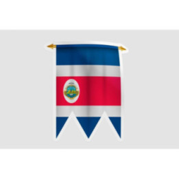 Costa Rica Flag Pennant - DecalsHouse