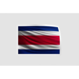 Costa Rica National Flag Style 3 - DecalsHouse