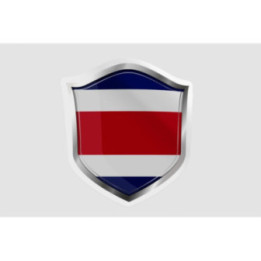 Costa Rica National Flag Style 5 - DecalsHouse