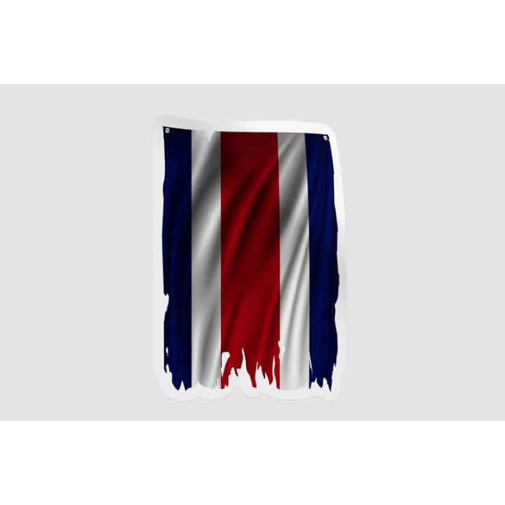 Costa Rica National Flag Style 6 - DecalsHouse