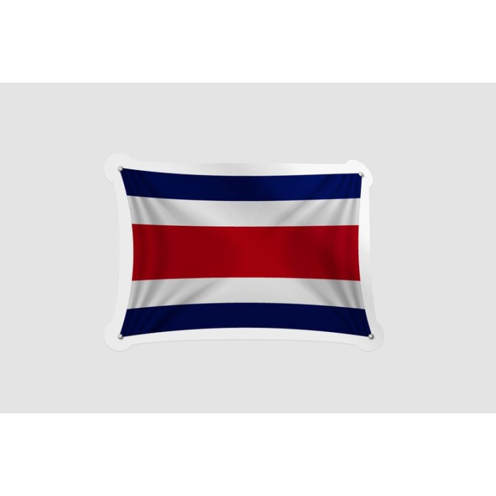 Costa Rica National Flag Style 7 - DecalsHouse