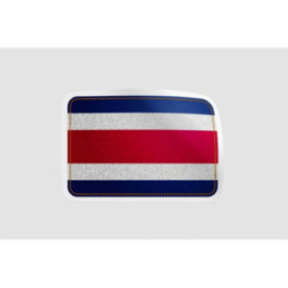 Costa Rica National Flag Style 8 - DecalsHouse