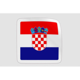 Croatia Flag Badge Style 2 - DecalsHouse