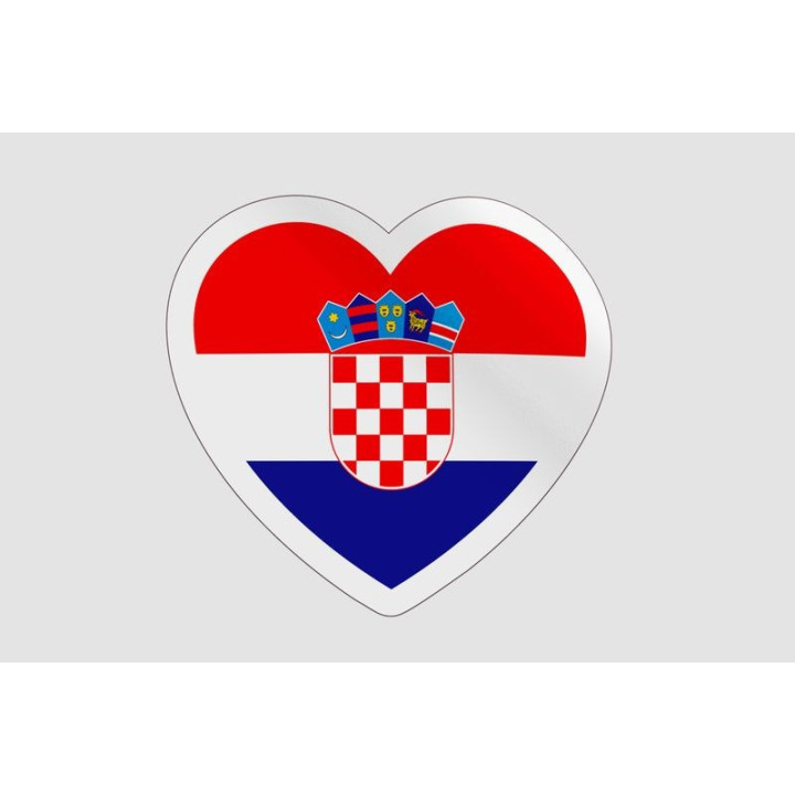 Croatia Flag Badge Style 4 - DecalsHouse