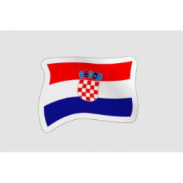 Croatia Flag Badge Style 7 - DecalsHouse