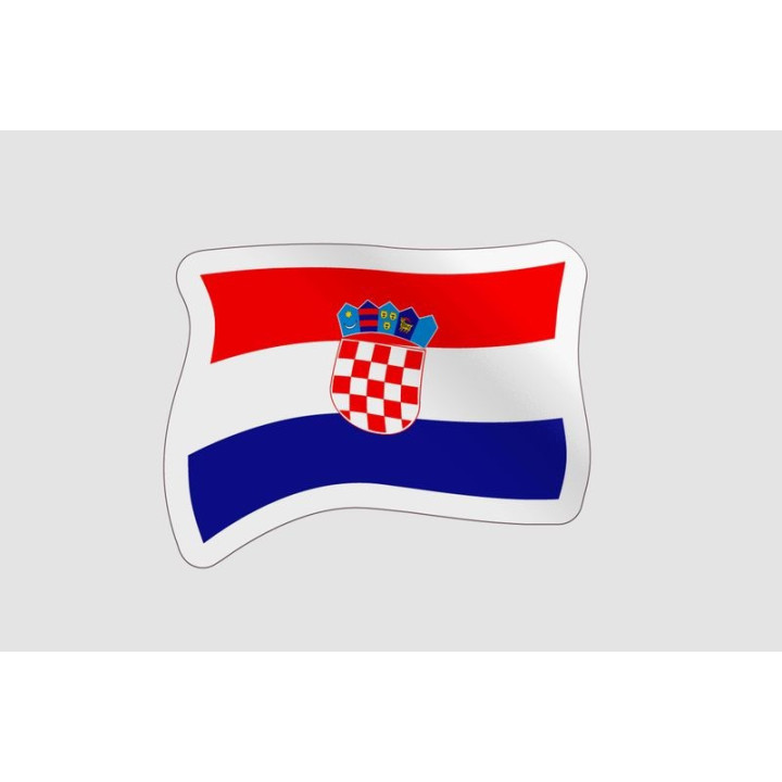 Croatia Flag Badge Style 7 - DecalsHouse