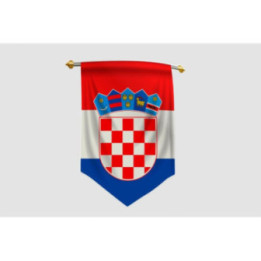 Croatia Flag Pennant Style 10 Sticker - DecalsHouse
