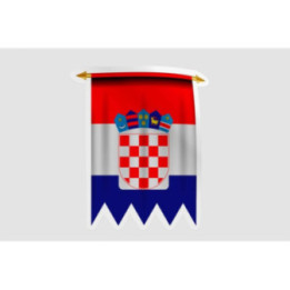Croatia Flag Pennant Style 3 - DecalsHouse