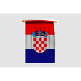 Croatia Flag Pennant Style 7 - DecalsHouse