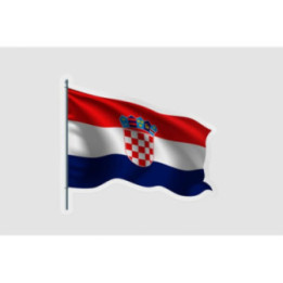 Croatia Flag Pole - DecalsHouse