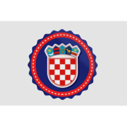 Croatia Flag Style 12 Sticker - DecalsHouse