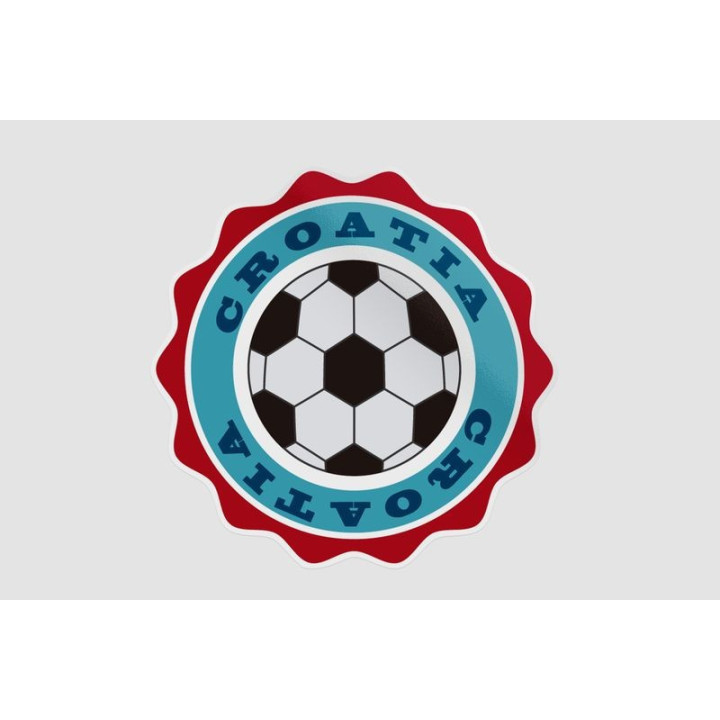Croatia Flag Style 13 Sticker - DecalsHouse