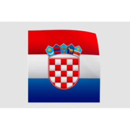 Croatia Flag Style 18 Sticker - DecalsHouse