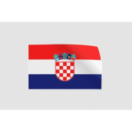 Croatia Flag Style 19 Sticker - DecalsHouse