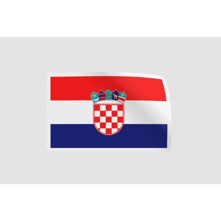 Croatia Flag Style 2 - DecalsHouse