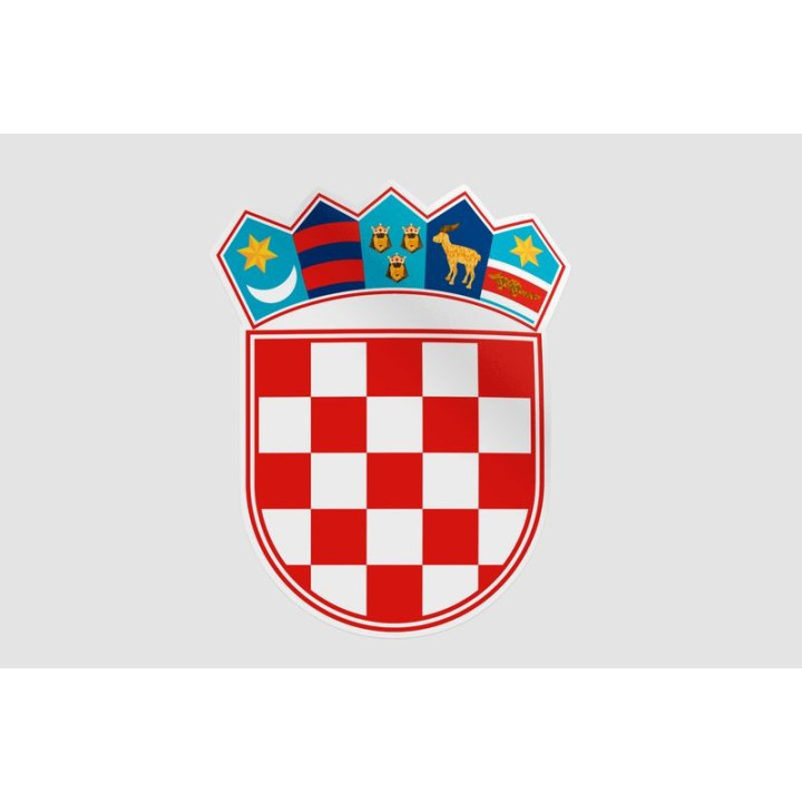 Croatia Flag Style 20 Sticker - DecalsHouse