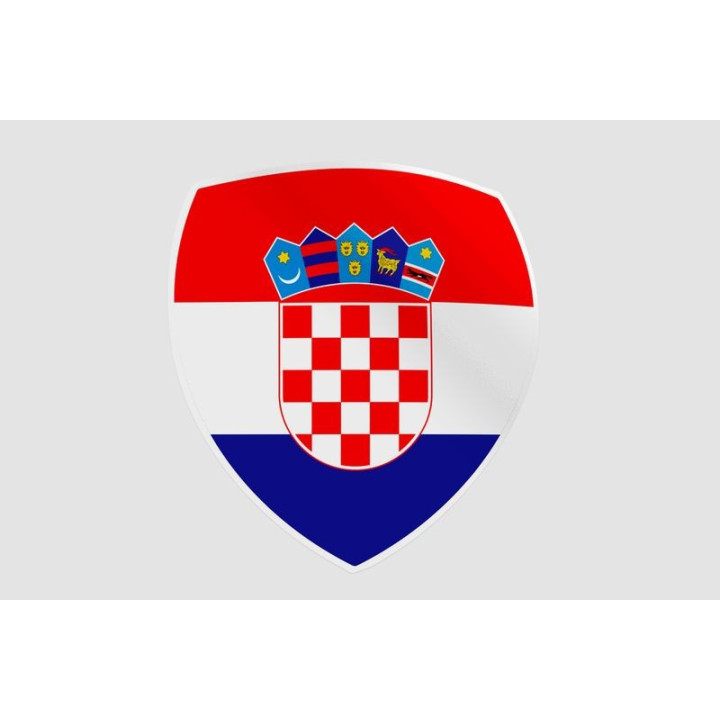Croatia Flag Style 21 Sticker - DecalsHouse
