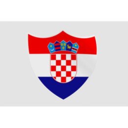 Croatia Flag Style 22 Sticker - DecalsHouse