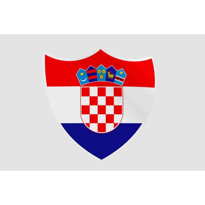 Croatia Flag Style 22 Sticker - DecalsHouse