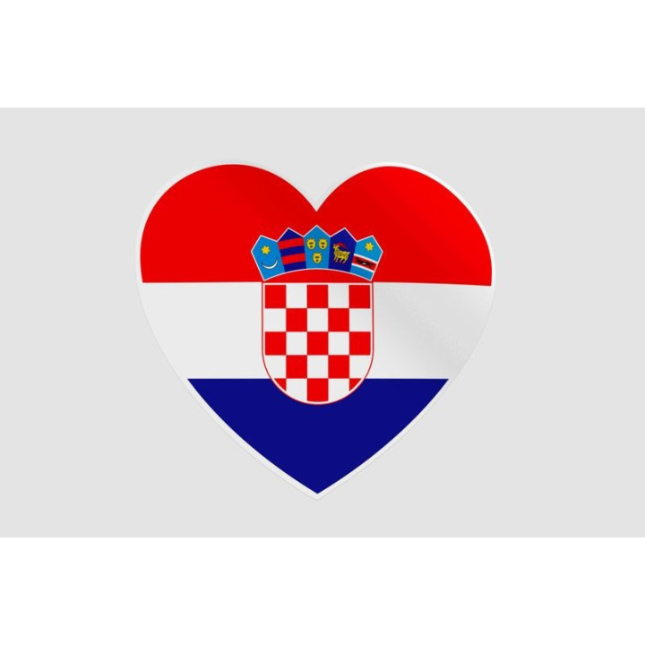 Croatia Flag Style 27 Sticker - DecalsHouse