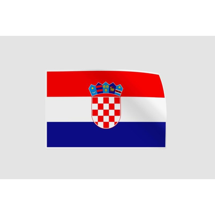 Croatia Flag Style 28 Sticker - DecalsHouse
