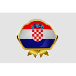 Croatia Flag Style 3 Sticker - DecalsHouse