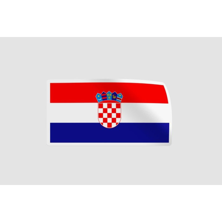 Croatia Flag Style 3 - DecalsHouse