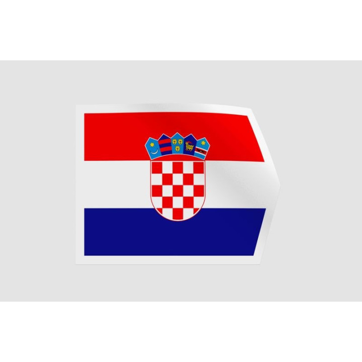 Croatia Flag Style 31 Sticker - DecalsHouse