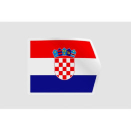 Croatia Flag Style 5 - DecalsHouse
