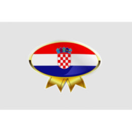 Croatia Flag Style 8 Sticker - DecalsHouse