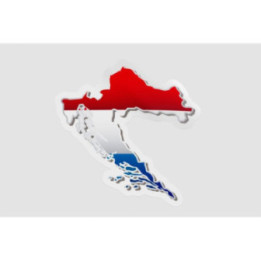 Croatia Map Flag - DecalsHouse