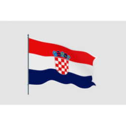 Croatia Waving Flag Sticker - DecalsHouse